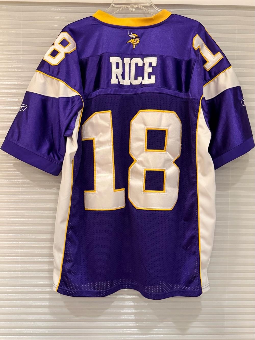 Vtg Reebok Sidney Rice NFL On-Field Minnesota Vikings Jersey Stitched Sz 52